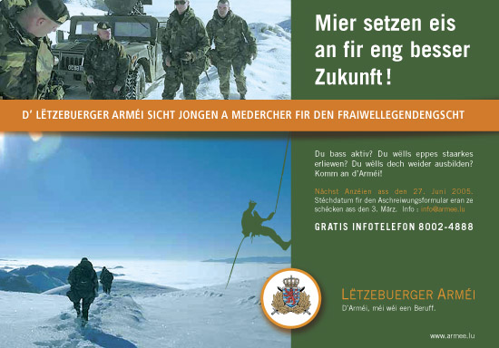 Unreleased Luxembourg Army campaign
