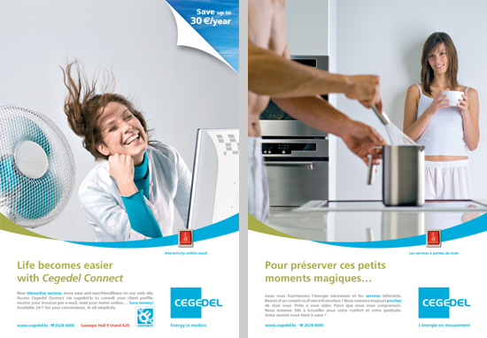 Cegedel print campaign
