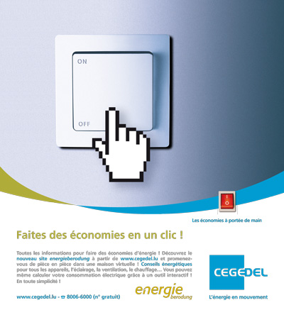Cegedel Saving Energy Print Ad