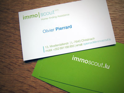 Immoscout Business Card