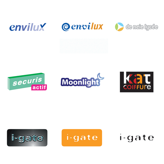 A sample of logos made in 2005