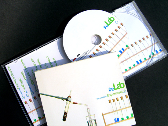 CD cover showing the Lap corporate identity