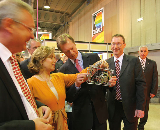Visit of HRH the Grand-Duc Henri at the stand