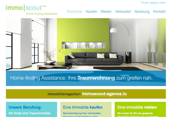 immoscout.lu website screenshot